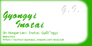 gyongyi inotai business card